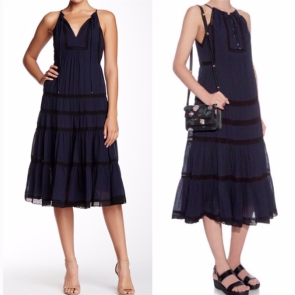 taylor lace midi dress